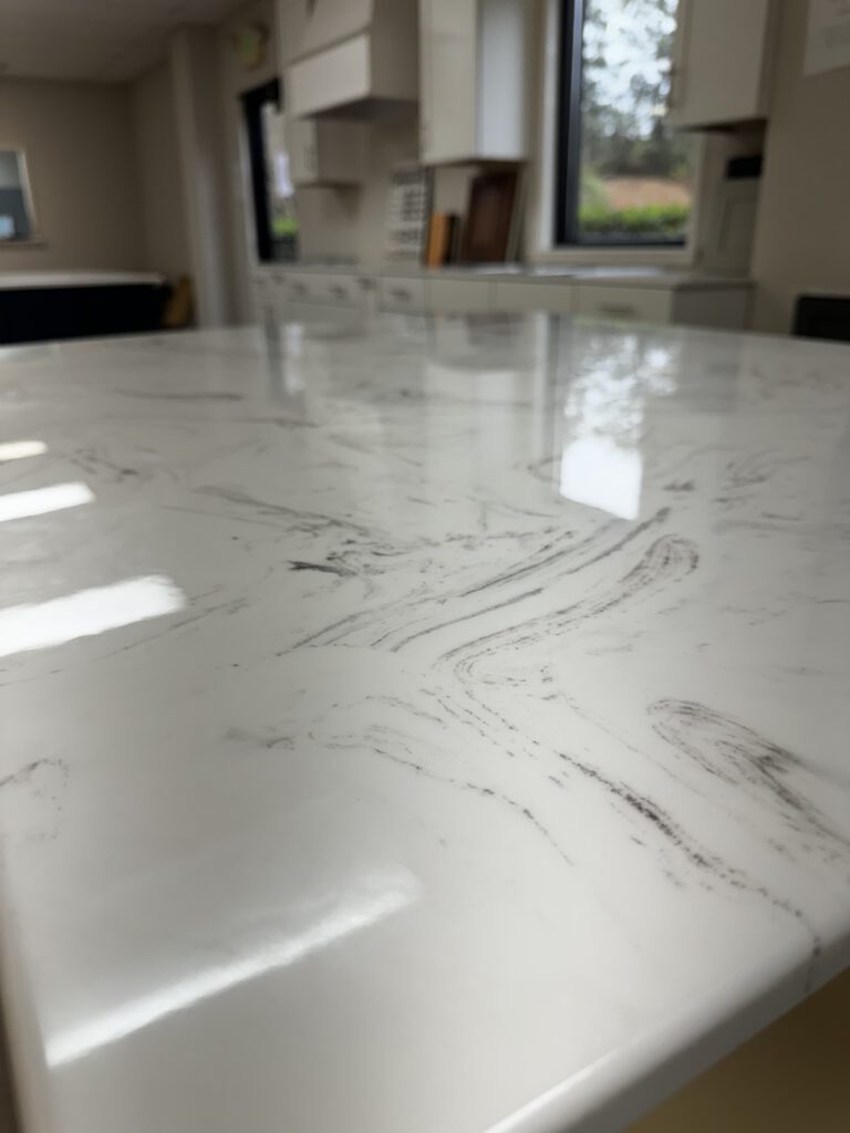 cast marble countertop at Top Marble's showroom